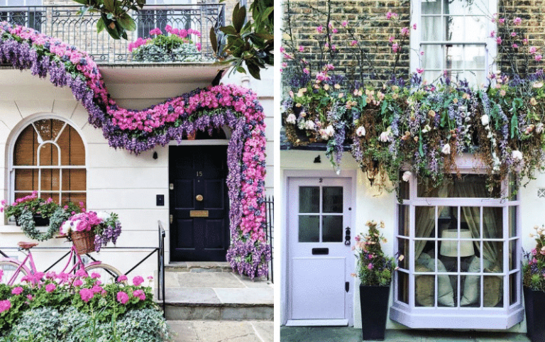 Londres en flor: 18 puertas de entrada con flores increíblemente bellas